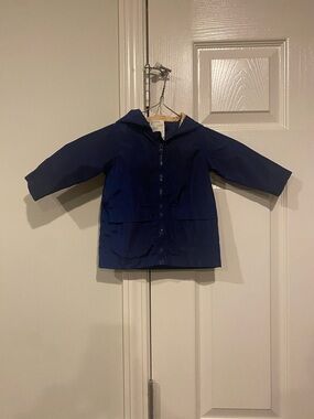 Impressions Navy Hooded Kids Raincoat